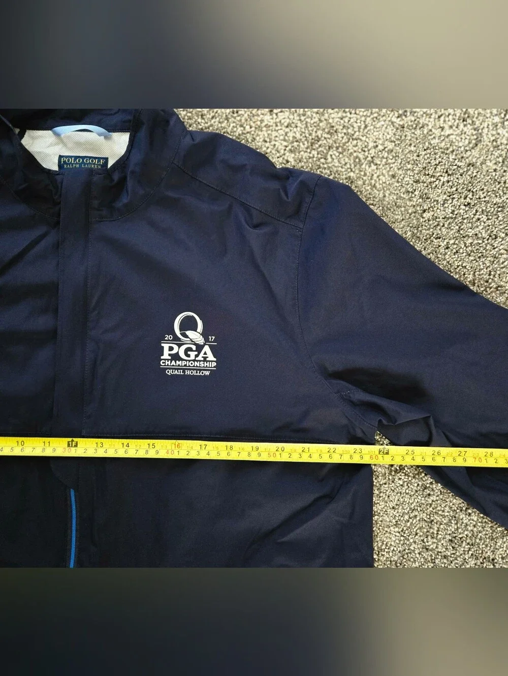 Polo Ralph Lauren Navy 2017 PGA Championship Qual Hollow Windbreaker/Jacket L